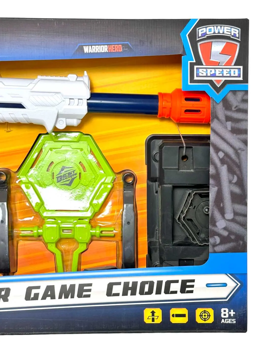 X-Shot blaster o'yin to'plami, to'pponcha, yumshoq o'qlar va nishonlar bilan — 4-rasm