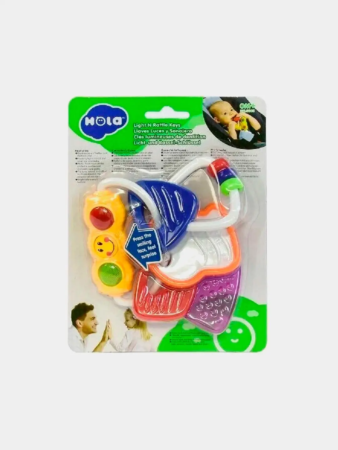 Hola Toys "Kalitchalar" chaqaloqlar uchun, 3 oydan boshlab, Sensor stimulatsiya, Tish chishishga yordamchi toychoq — 4-rasm
