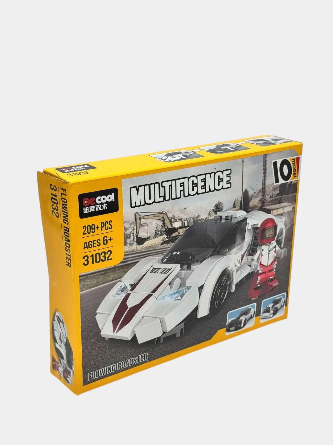Decool Roadster konstruktori, 209 ta detall, 6 yoshdan boshlab bolalar uchun, rivojlantiruvchi — 4-rasm