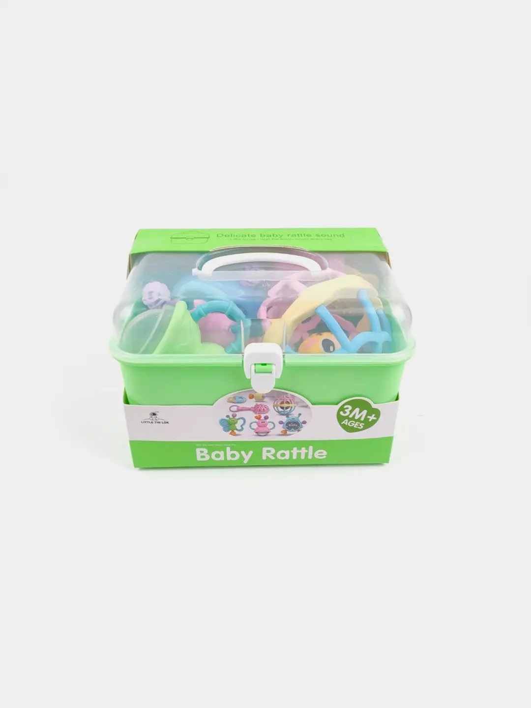 Набор погремушек Baby Rattle, Развивающие игрушки для детей от 3 месяцев, Безопасный пластик — фото 5