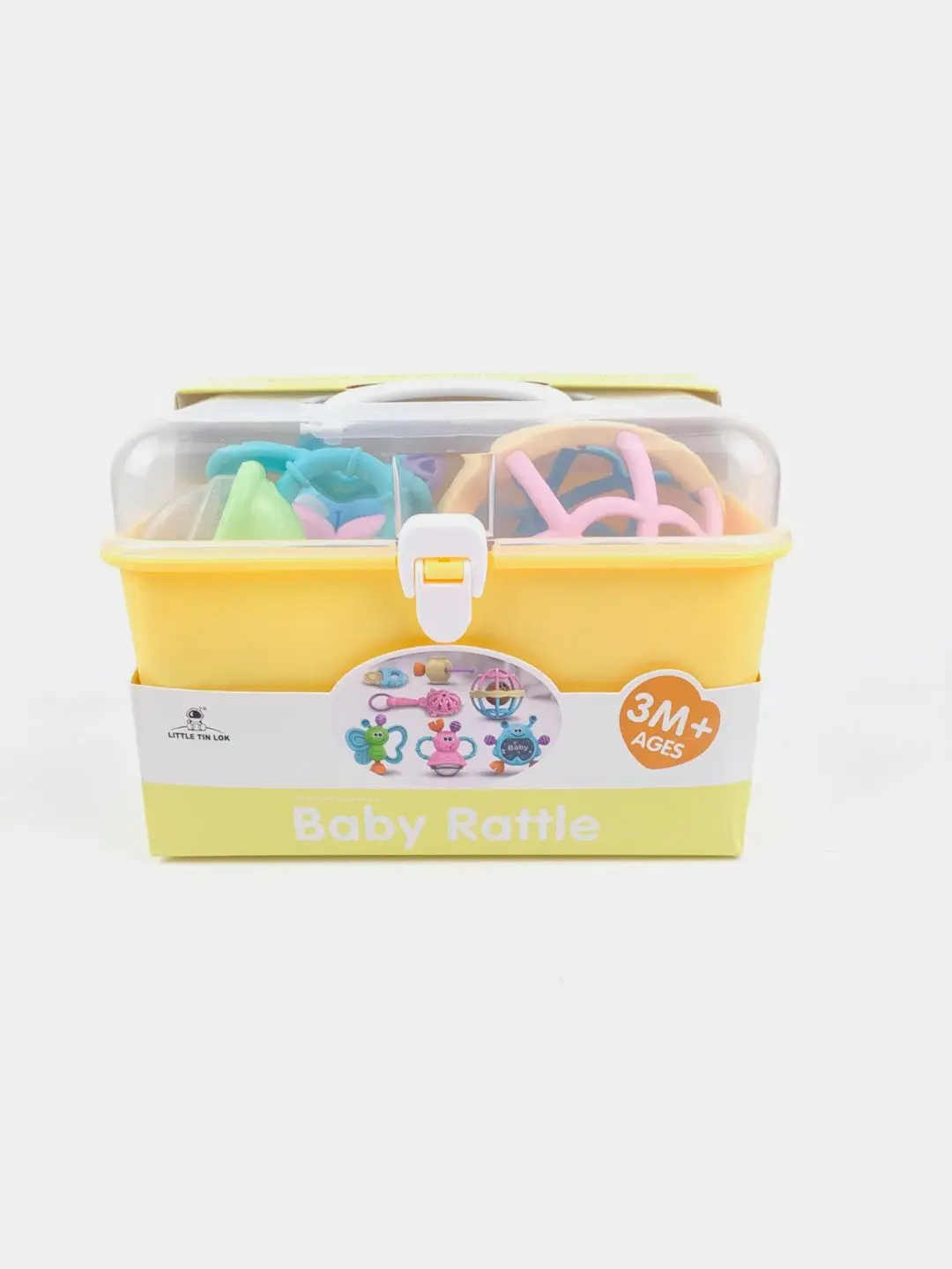 Набор погремушек Baby Rattle, Развивающие игрушки для детей от 3 месяцев, Безопасный пластик — фото 4