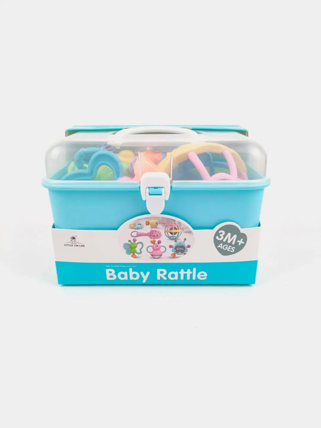 Набор погремушек Baby Rattle, Развивающие игрушки для детей от 3 месяцев, Безопасный пластик — фото 2