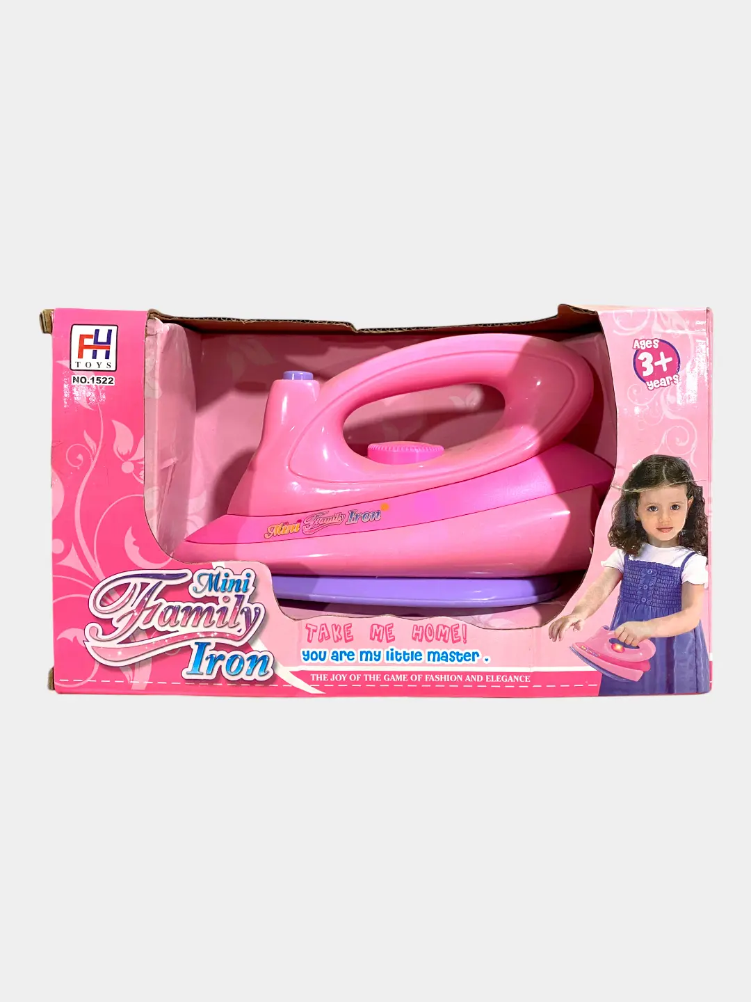 Игрушечный утюг Mini Family Iron FH Toys со звуком и светом для детей