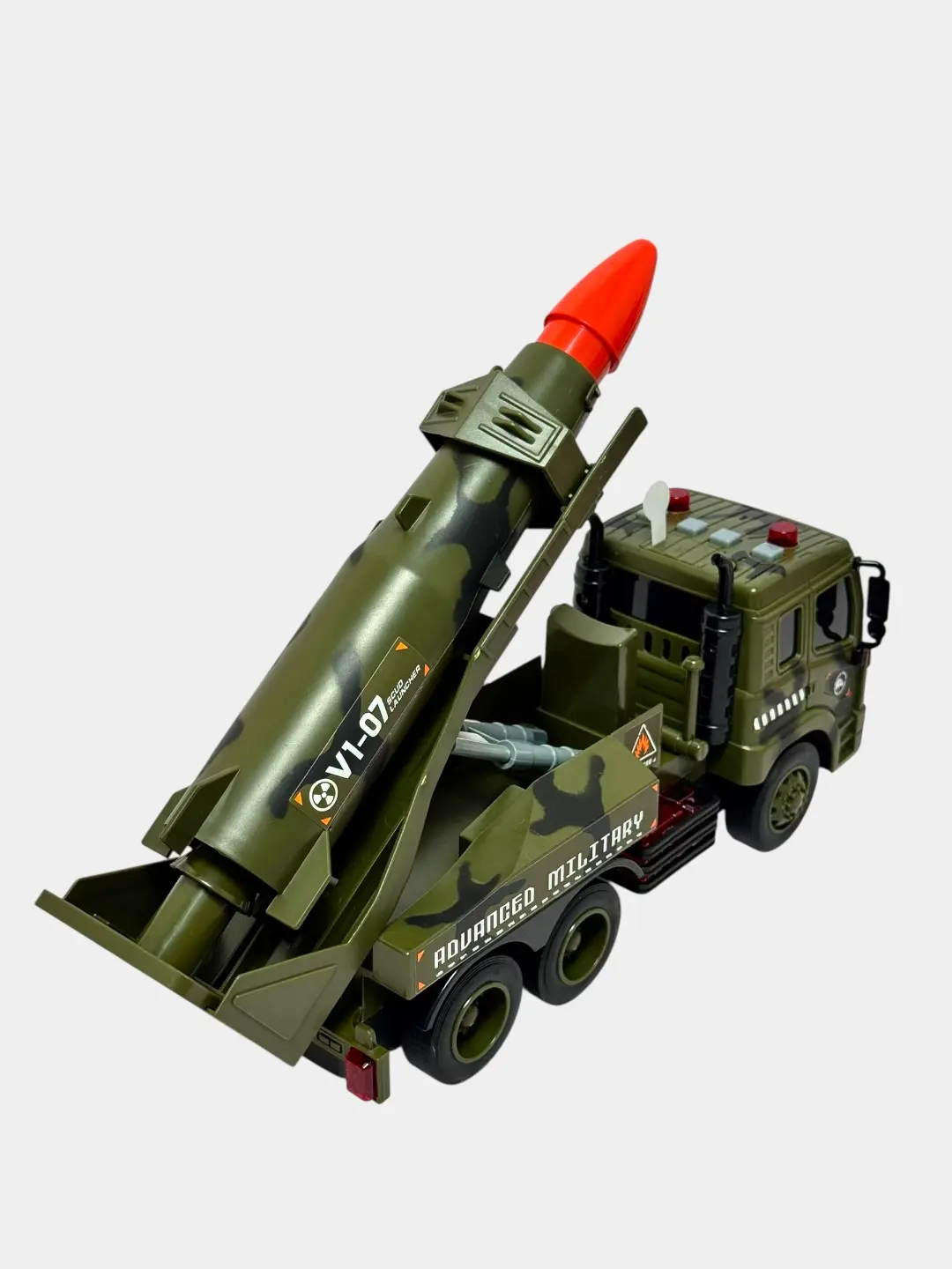 Launcher harbiy raketa mashinasi chiroqli va ovozli inertsion 1:16 — 6-rasm