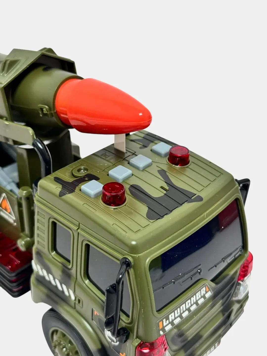 Launcher harbiy raketa mashinasi chiroqli va ovozli inertsion 1:16 — 9-rasm