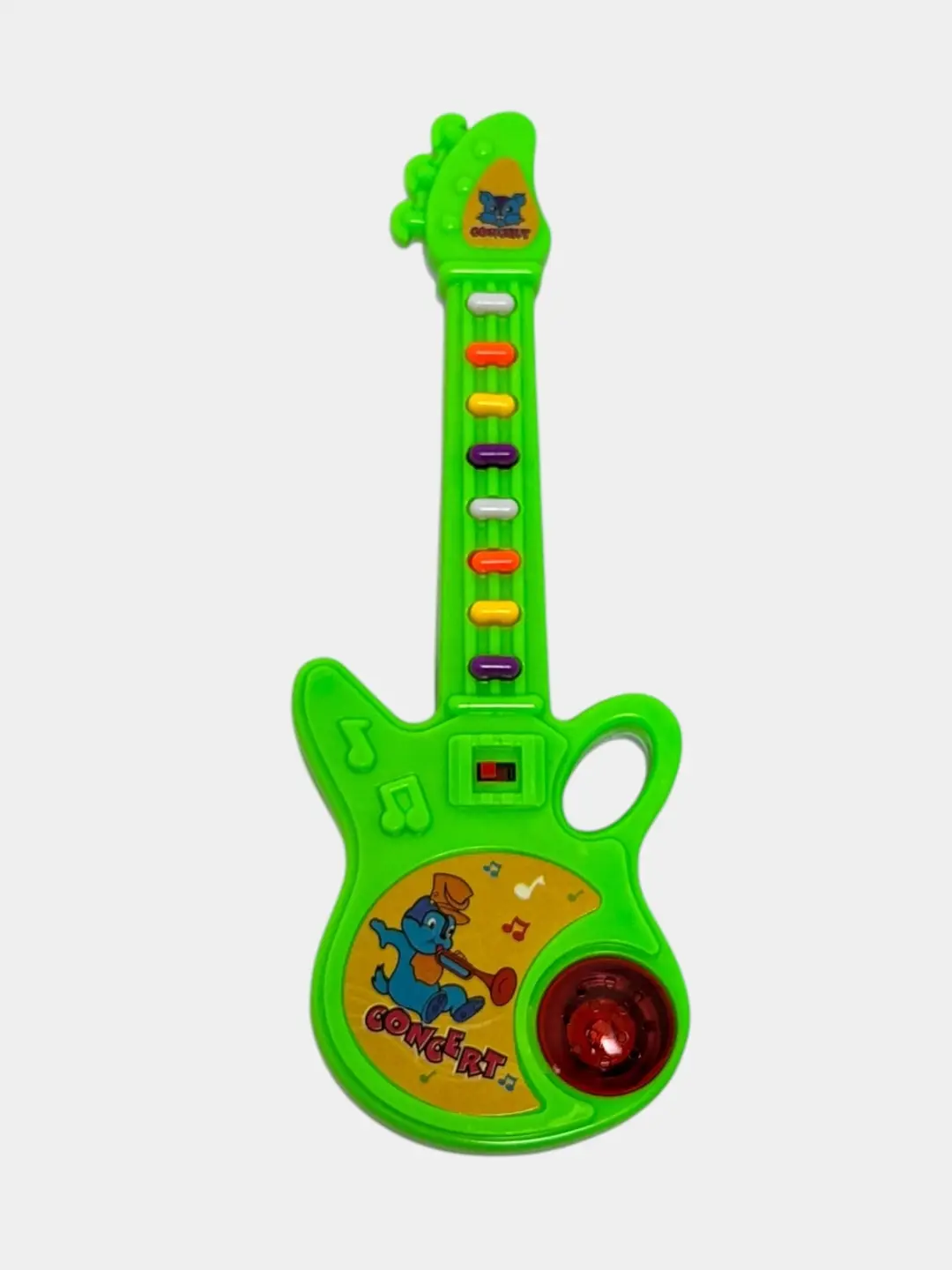 Bolalar uchun rivojlantiruvchi gitara, Yorug'lik va tovush effektli musiqiy o'yinchoq, Kichkintoylar va maktabgacha yoshdagilar uchun — 4-rasm