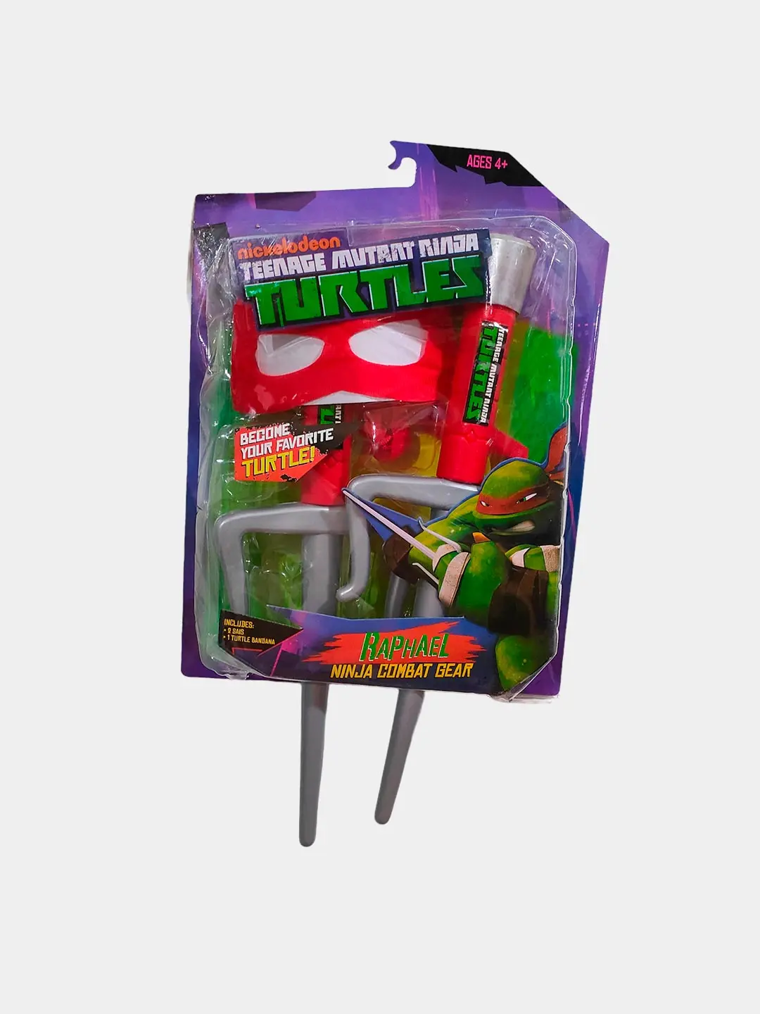 Rafaell jangovar anjomlari to'plami Ninja Turtles, 4 yoshdan kattalar uchun rol o'yinlari, Xavfsiz plastmassa — 5-rasm