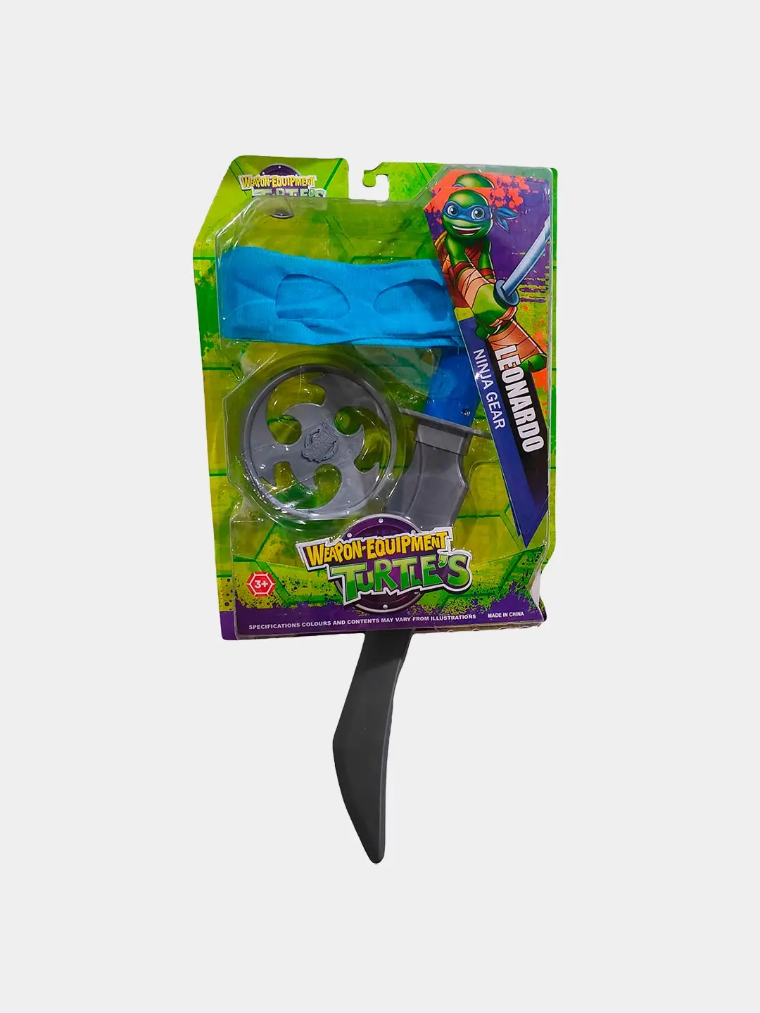 Rafaell jangovar anjomlari to'plami Ninja Turtles, 4 yoshdan kattalar uchun rol o'yinlari, Xavfsiz plastmassa — 4-rasm