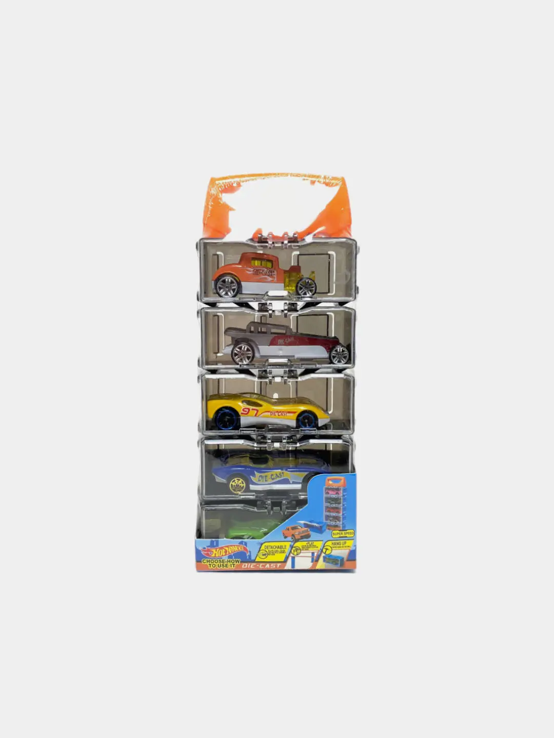Hot Wheels 5 ta mashina to'plami, Die-cast metall korpus, 3 yoshdan boshlab bolalar uchun, Motorika rivojlantiradi — 2-rasm