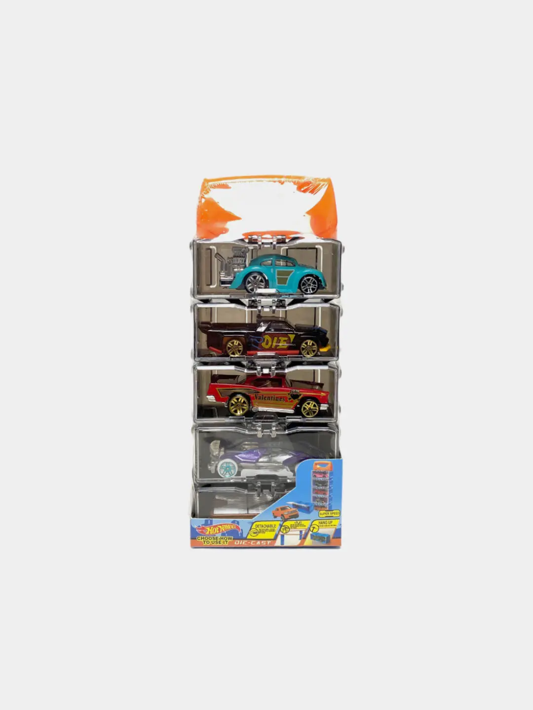 Hot Wheels 5 ta mashina to'plami, Die-cast metall korpus, 3 yoshdan boshlab bolalar uchun, Motorika rivojlantiradi — 3-rasm