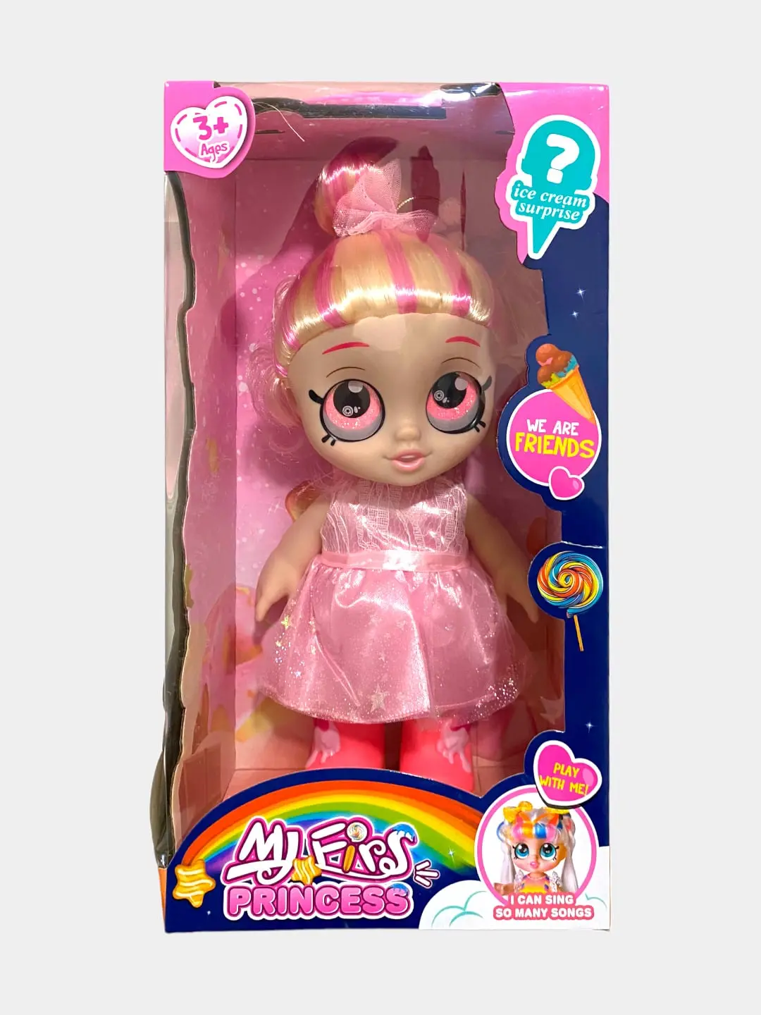 My Firs Princess Qo'g'irchog'i, Pushti libos, 3 yoshdan katta qizlar uchun, Rolli o'yinlar uchun