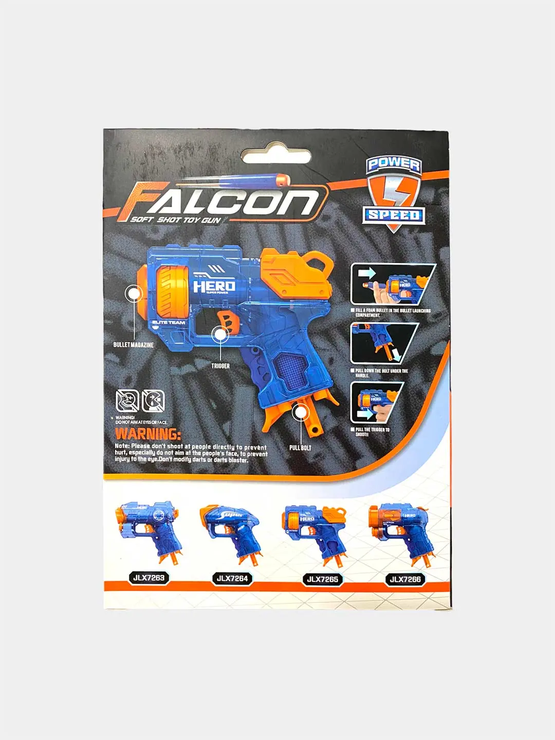 Falcon Warrior Hero Blaster, 8+ yosh bolalar uchun xavfsiz, faol va rolli o'yinlar uchun — 3-rasm