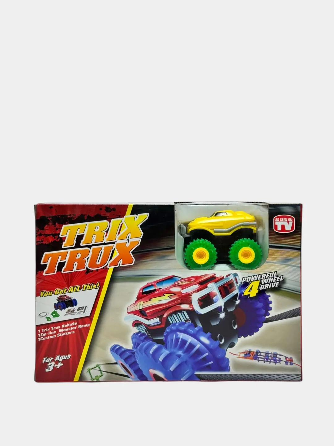 TRIX TRUX AS333 avtotreki, Zip-layn va mashina bilan, 3 yoshdan katta bolalar uchun, rivojlantiruvchi — 2-rasm