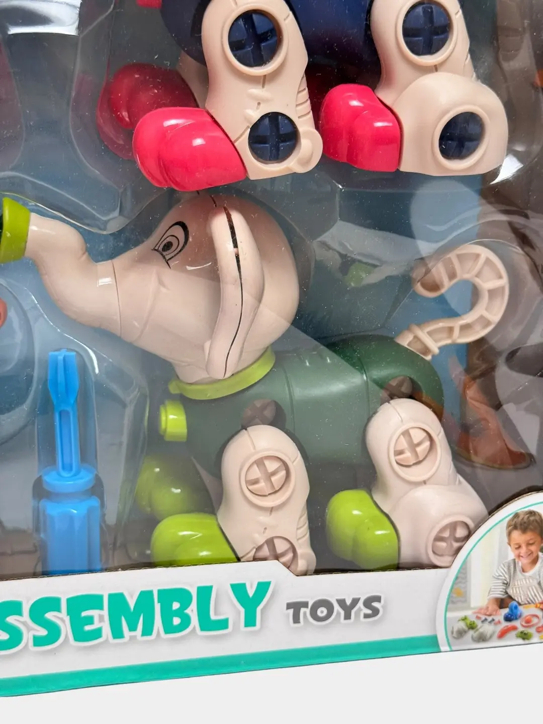 Cute Assembly Pets Konstruktor, Vida uskunali hayvonlar, 3 yoshdan oshgan bolalar uchun rivojlanish o'yinchoqlari, Xavfsiz plastmassa — 8-rasm