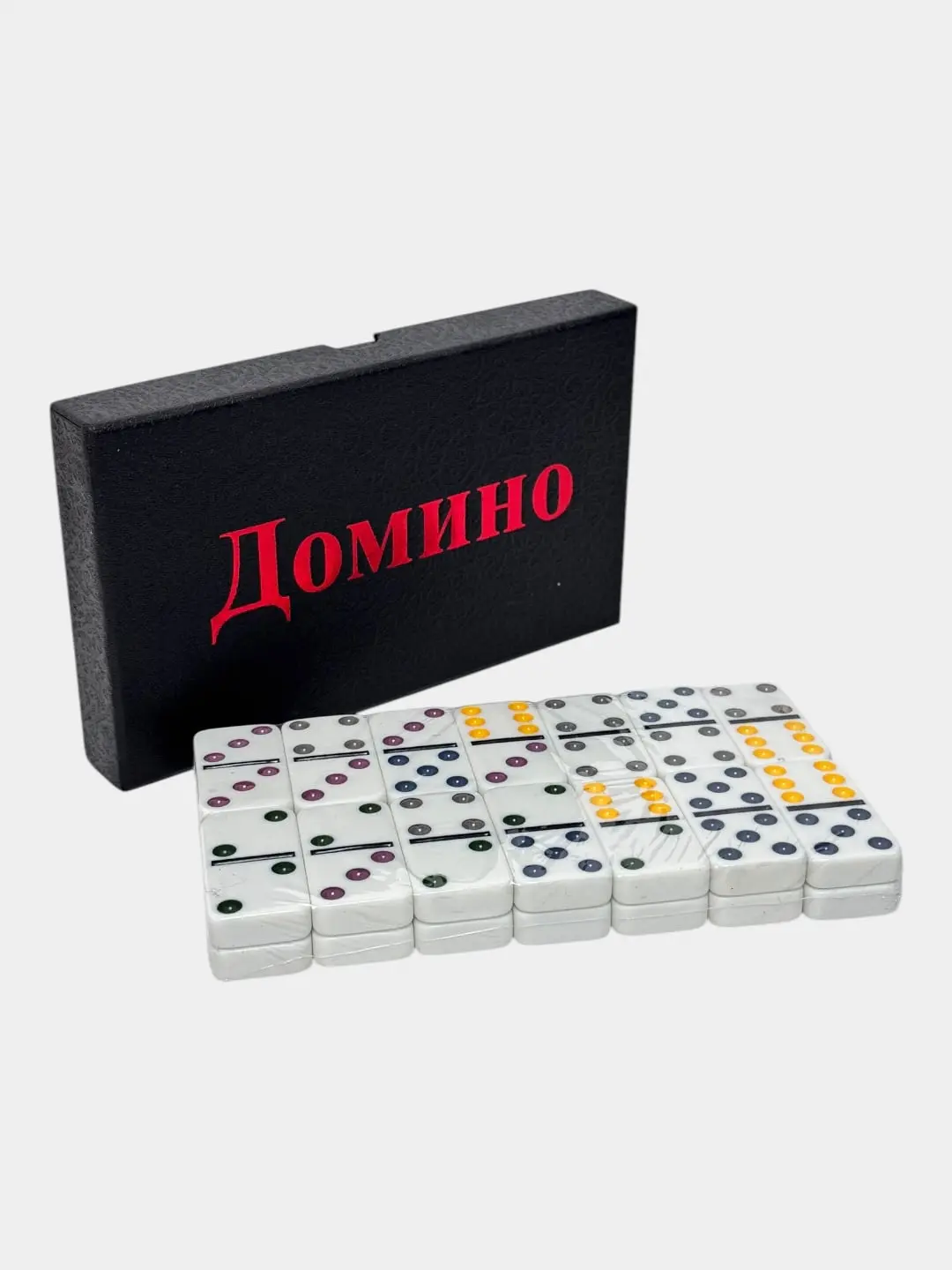 Sovg'a qutisida klassik domino, oilaviy o'yinlar va mantiqiy rivojlanish uchun, Domino — 2-rasm