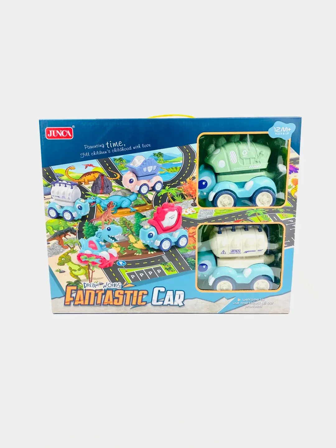 Mini dino mashinalari to'plami Art. 2714B-6 motor rivojlanishi uchun 8 sm.