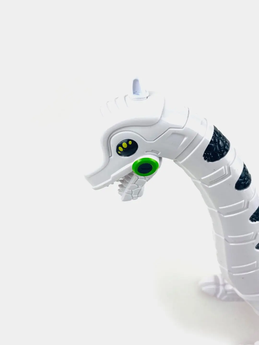 Robot Dinazavr Interaktiv, Oq/Qora/Neon Yagil, 5 yoshdan oshgan bolalar uchun, Motorika rivojlantiradi — 4-rasm