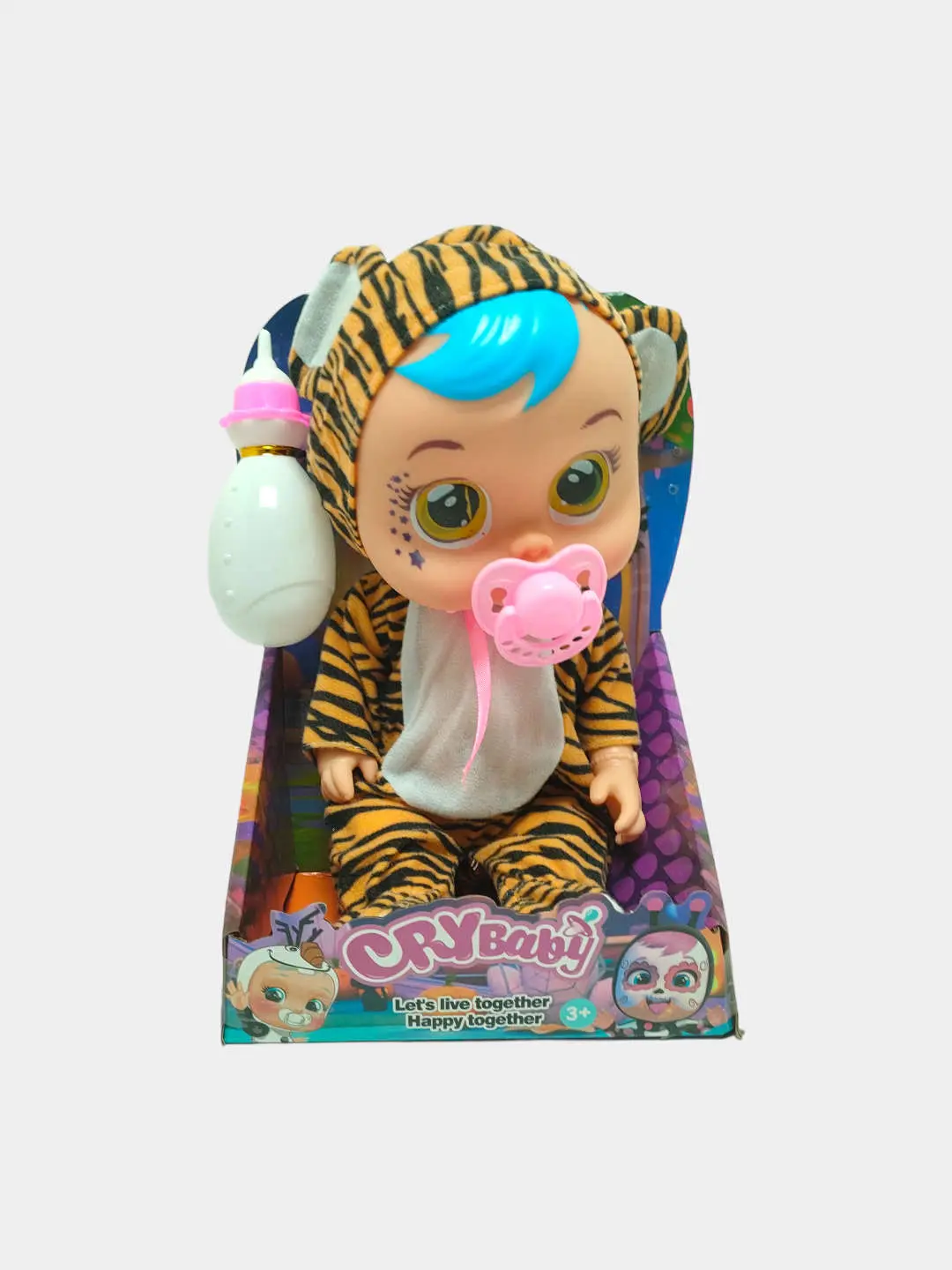 Rivojlantiruvchi Cry Baby K2030 sensorli stimulatsiya uchun teksturali qo'g'irchoq. — 2-rasm