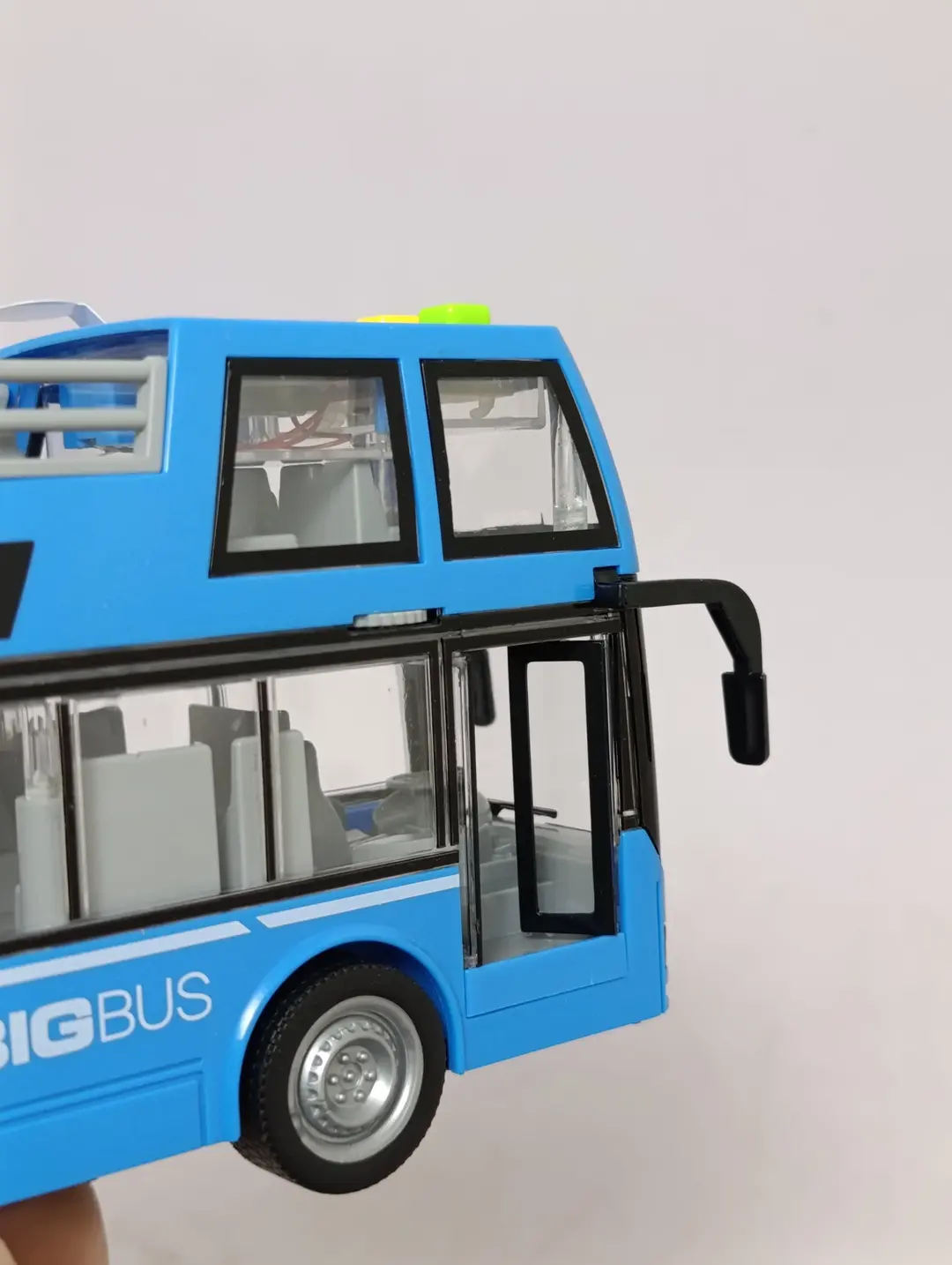 City Tour Bus WENYI 1:16 inersion ikki qavatli ochiq avtobus chiroq va ovozli o'yinchoq — 7-rasm