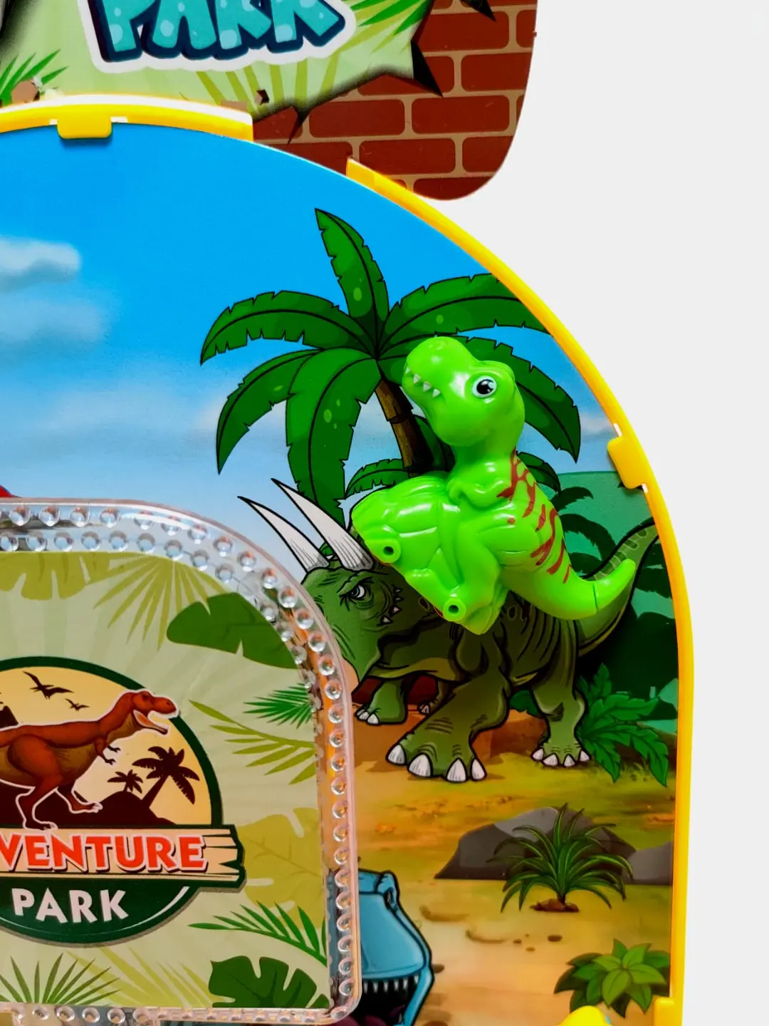 Dinosaur Park slidashi o'yinchoq seti, Yorug'lik-ovoz effektlari, 3 yoshdan oshgan bolalar uchun, Motor rivojlanishi — 8-rasm