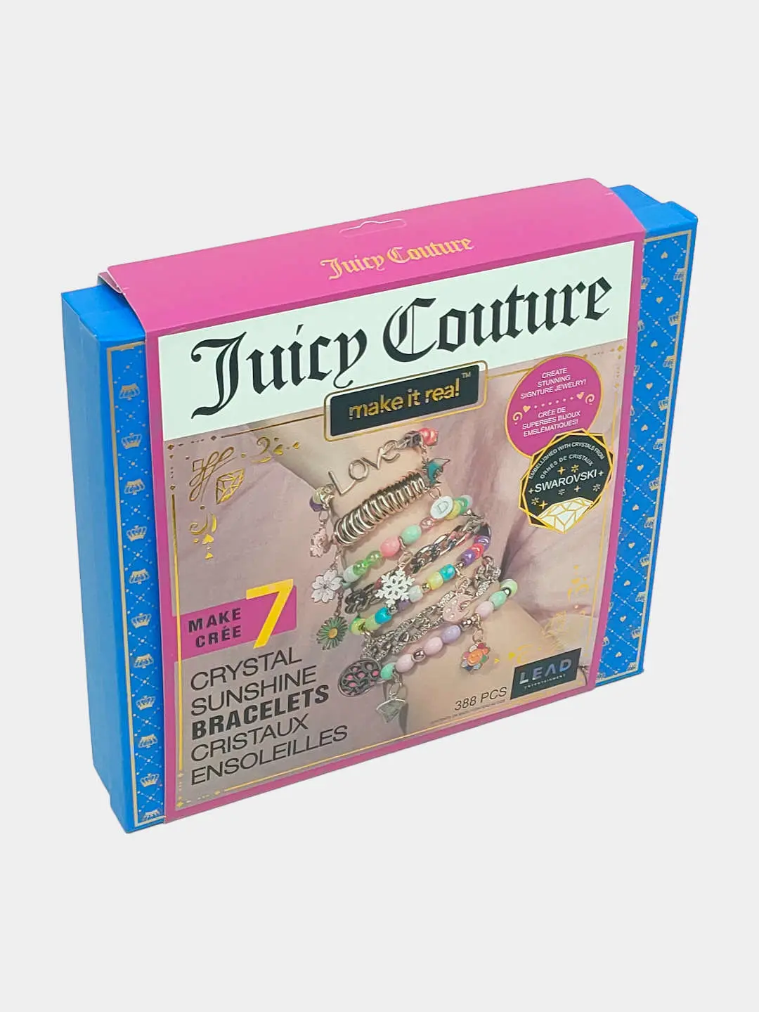 Juicy Couture Make It Real Muzlatilgan qalb 2 bilakuzuklar yasash uchun munchoqlar to'plami — 2-rasm