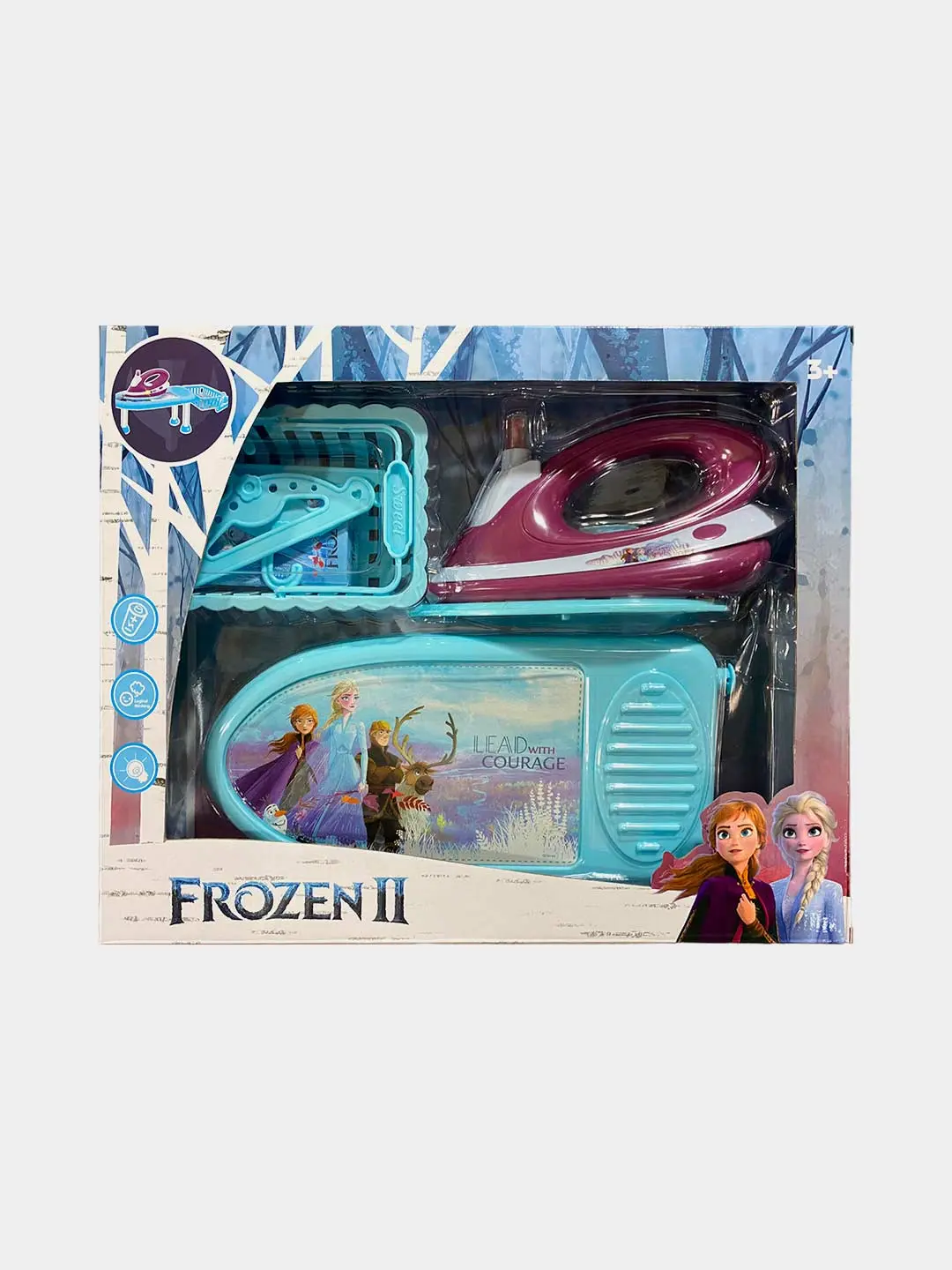 Игрушечный утюг Frozen Холодное сердце, интерактивный со светом и звуком для девочек