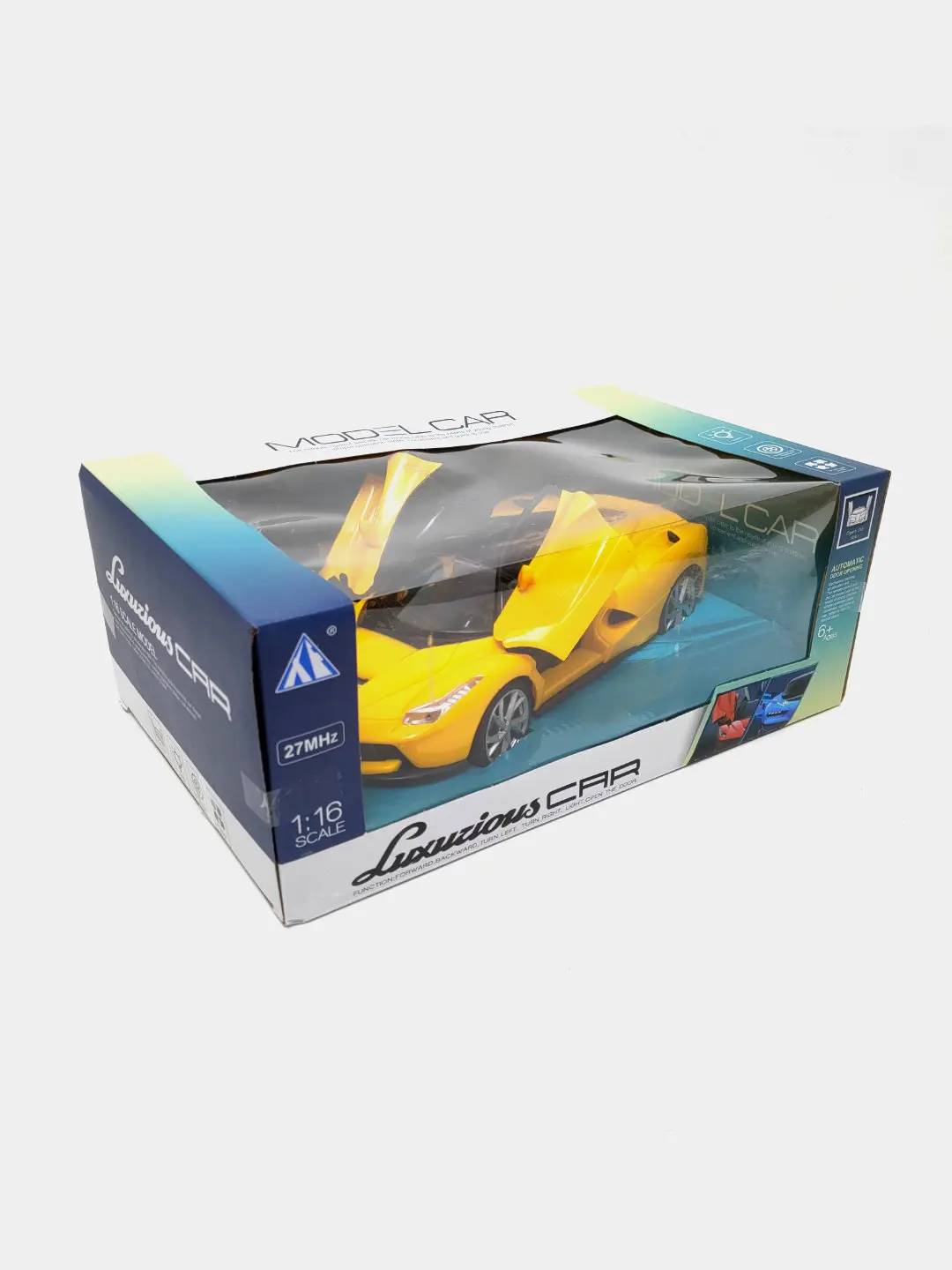 Машина на радиоуправлении FERRARI 1:16, открывающиеся двери, свет, для детей