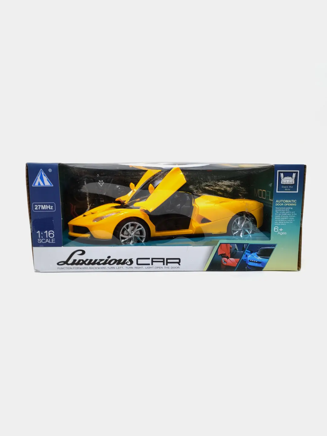 Masofadan boshqariladigan FERRARI mashinasi 1:16, eshiklari ochiladi, chiroqli — 2-rasm