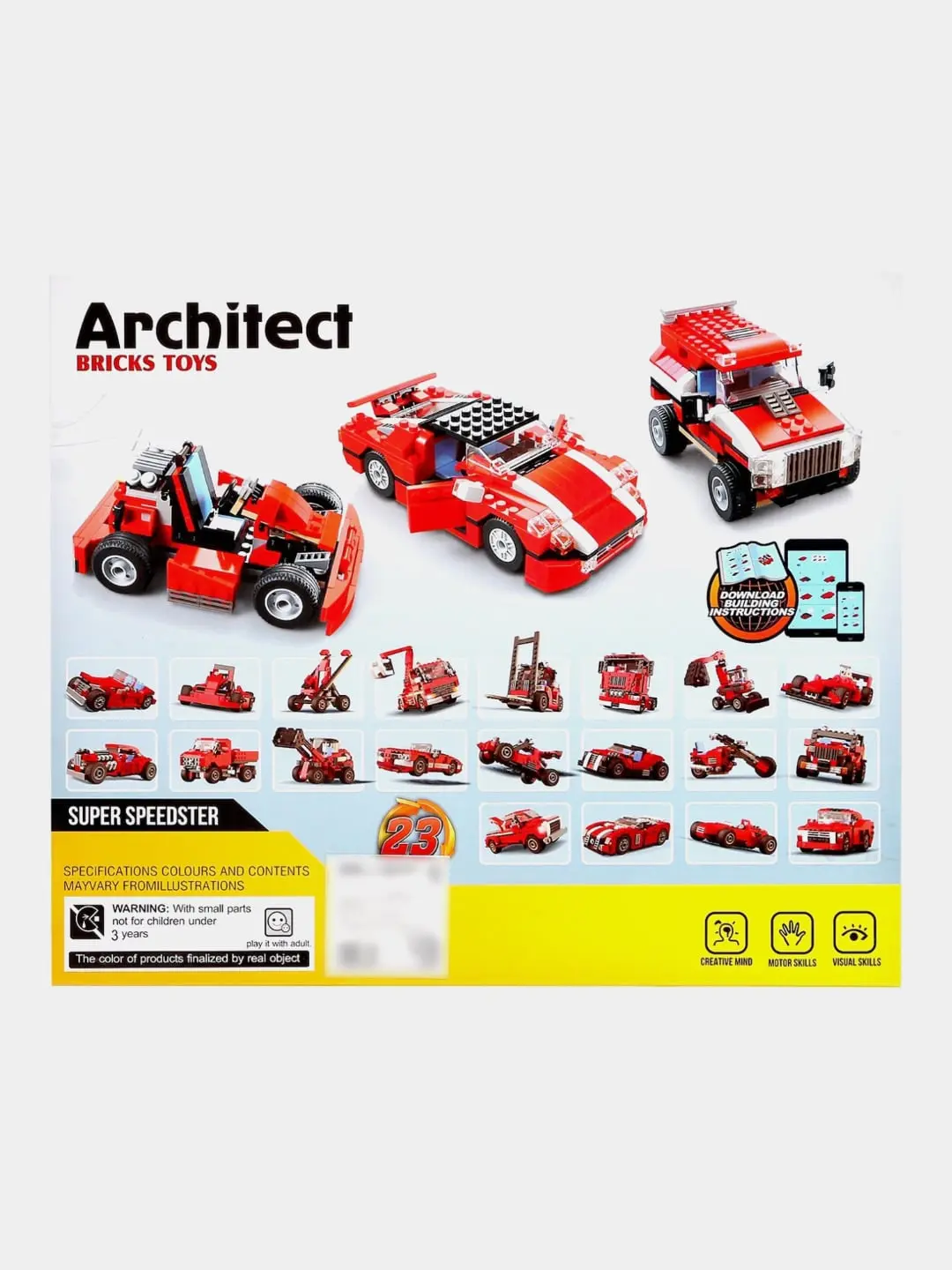 Konstruktor Architect 23 tasi 1 da Superkar, yo'ltanlamas va karting mashinasi — 2-rasm