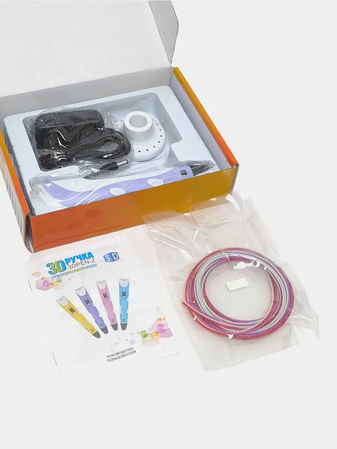 Bolalar ijodi va modellashtirish uchun LCD displeyli 3DPEN-2 3D-ruchkasi — 4-rasm