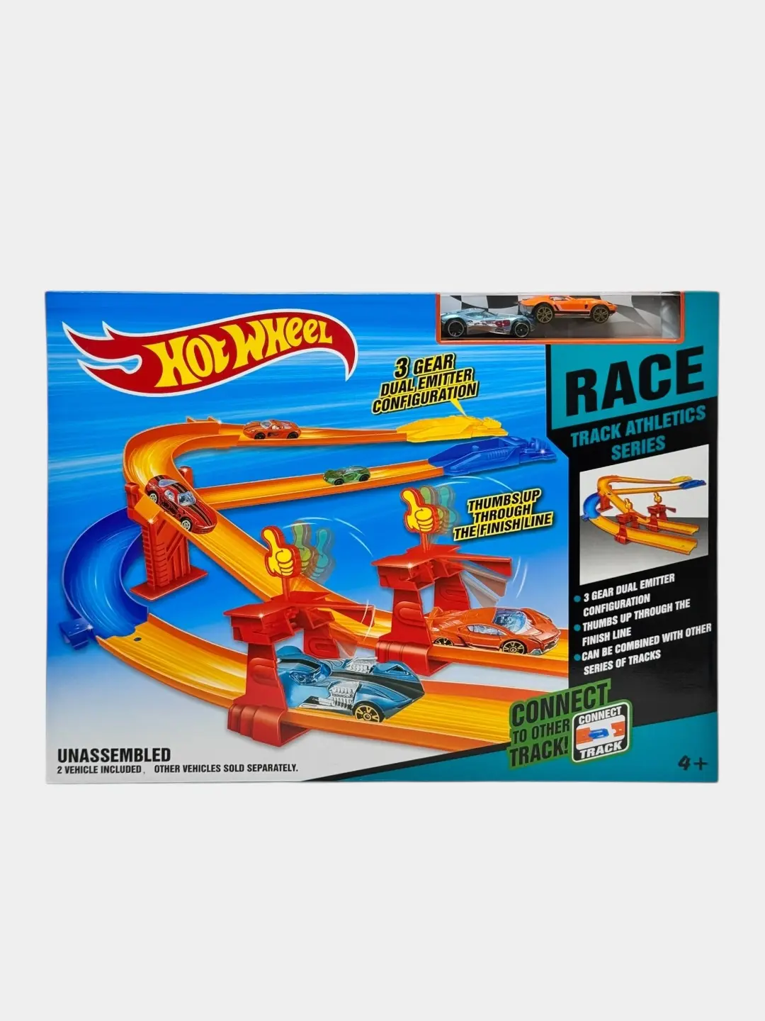 Hot Wheel 3 yo'nalishdagi bolalar uchun poyezd trek — 2-rasm