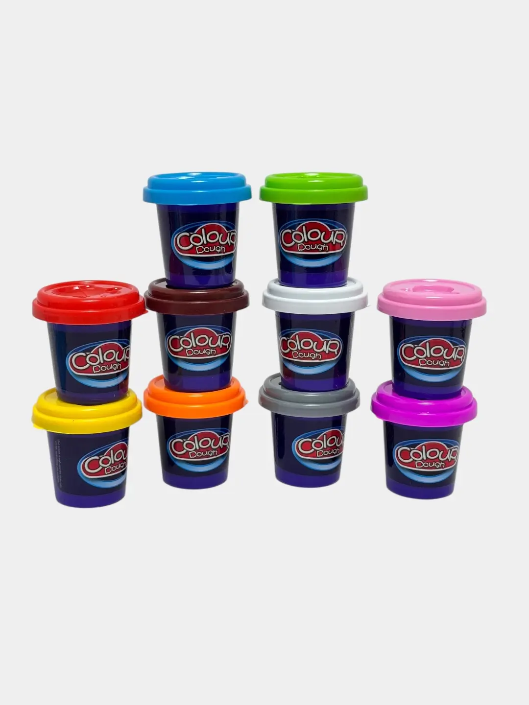 Colour Dough plastilin to'plami, 10 yorqin rang, 3 yoshdan bolalar ijodi uchun, xavfsiz leplka, sovg'a — 5-rasm