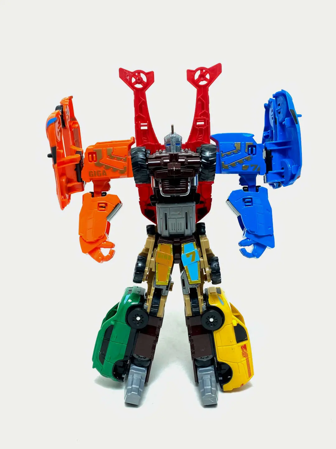 Robot-transformer Tobot GIGA 7 tasi 1 da, mashinalardan yig'iladigan o'yinchoq — 2-rasm