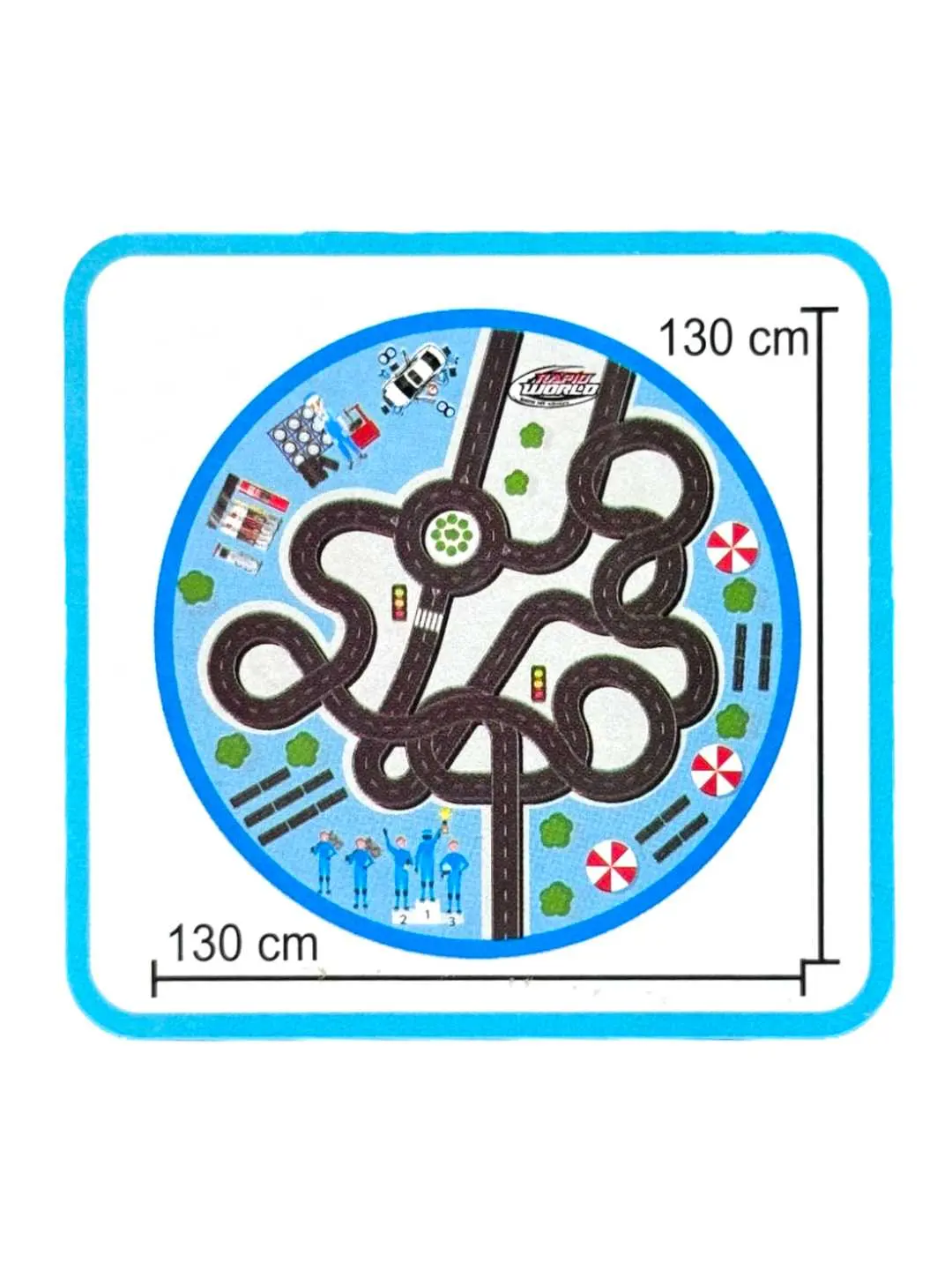 Rapid World avto treki, 31 dona, halqalar va avtomashinalar, 6 yoshdan boshlab, o'quv o'yinchoqlari to'plami — 3-rasm