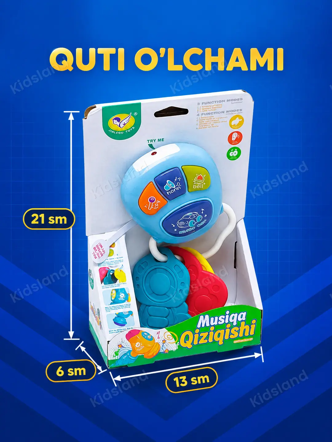 Rivojlantiruvchi musiqa interaktiv teksturali kalitli o'yinchoq 855-73D. Kodi. 02995 — 6-rasm