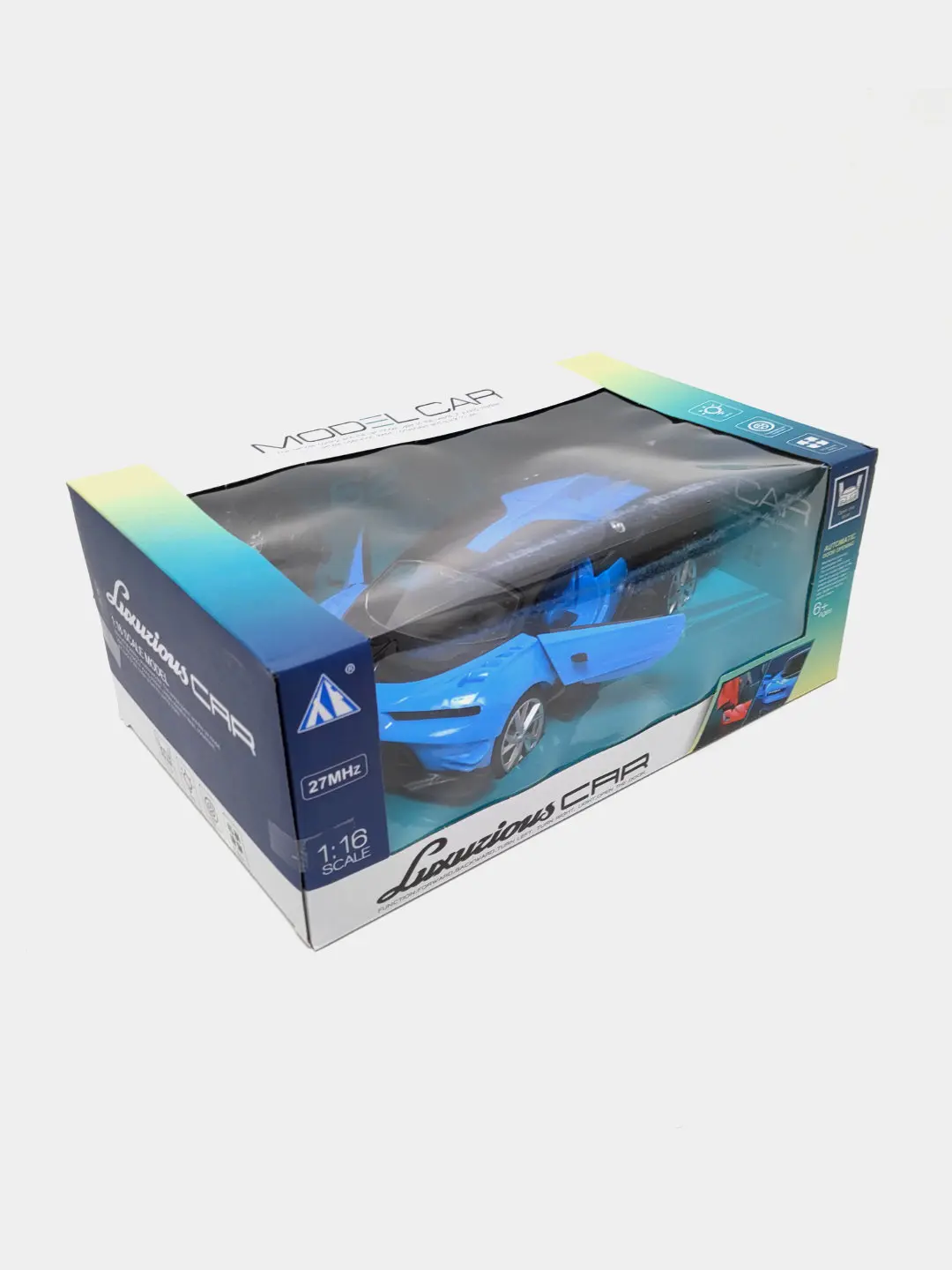 Bugatti radio boshqariladigan sport mashina ko'k bolalar uchun 1:16