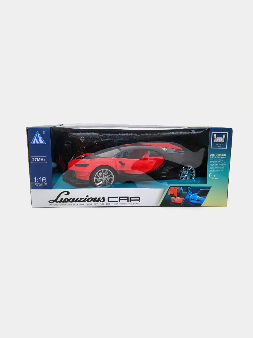 Bugatti radio boshqariladigan sport mashina ko'k bolalar uchun 1:16 — 4-rasm