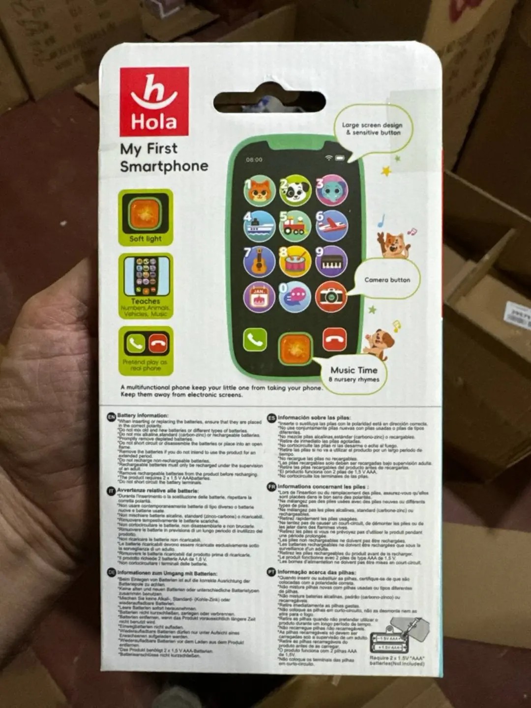 Hola O'yin Telefon - Bolalarga Qiziqarli Va Ta'lim Beruvchi Hediya — 2-rasm