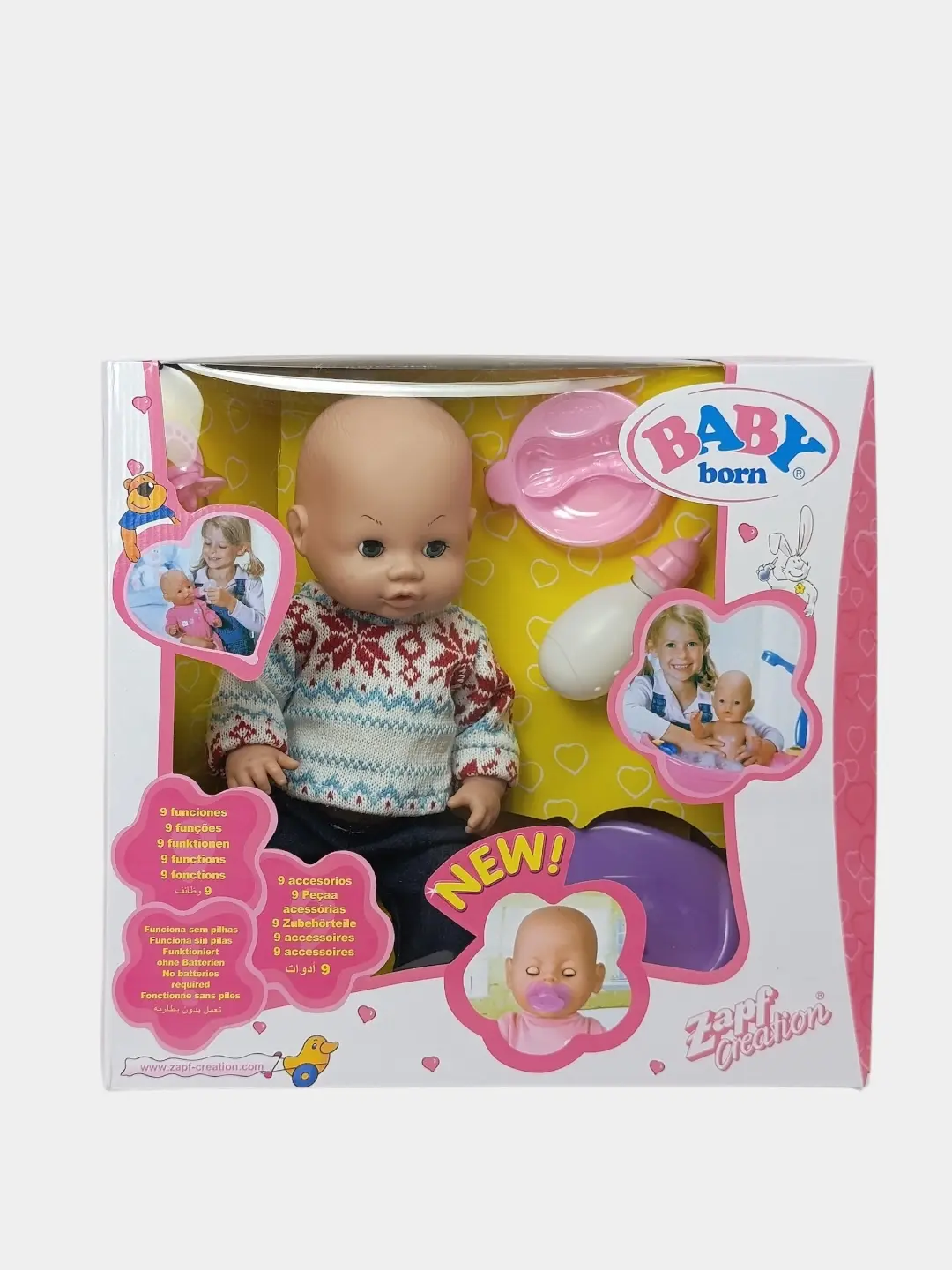 Pups Baby Born Interaktiv 9 funksiya aksessuarlari bilan 30 sm — 3-rasm