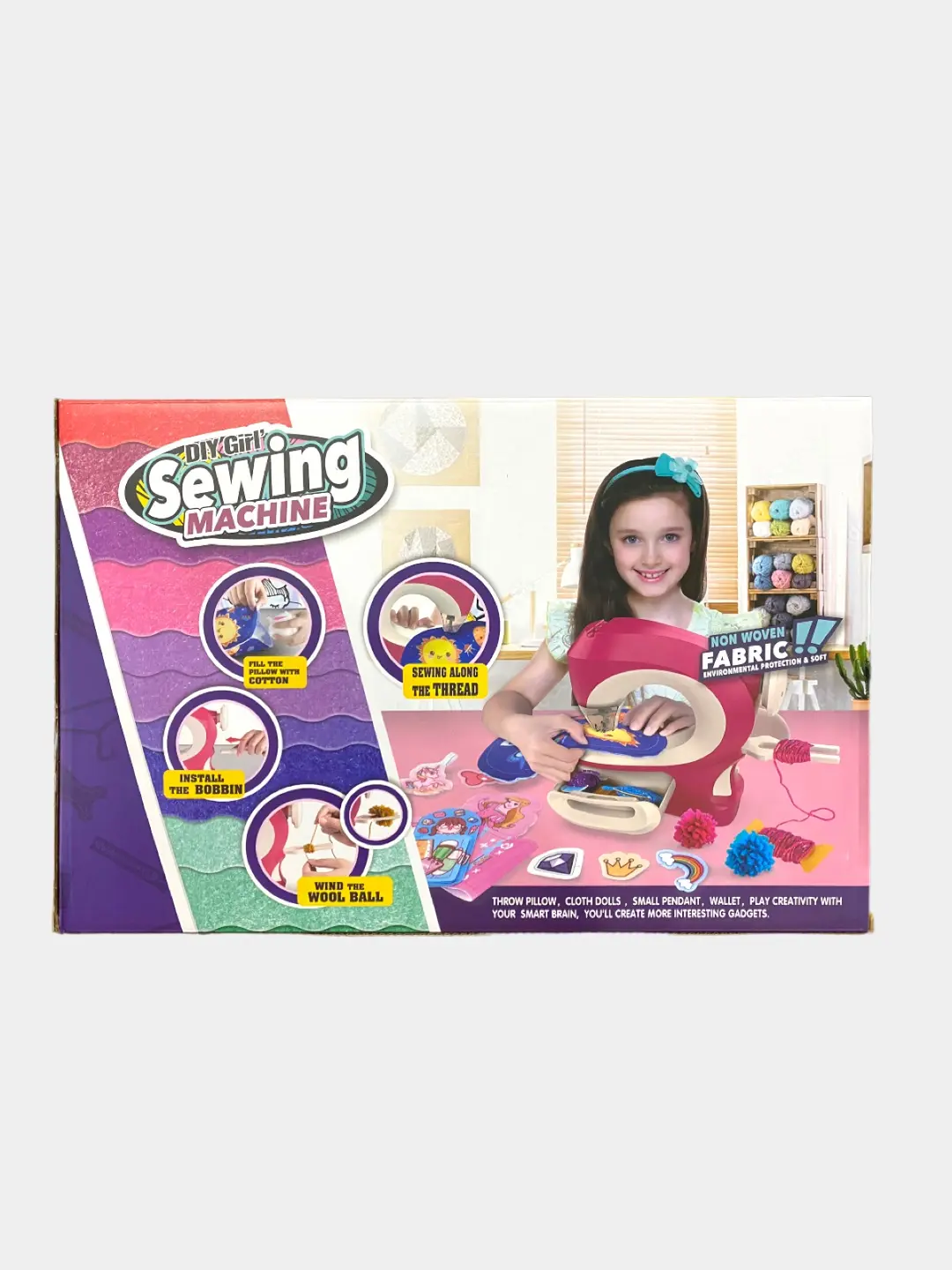 Bolalar tikuv mashinasi DIY Girl's Sewing Machine DS ijodiy to'plami qizlar uchun — 2-rasm