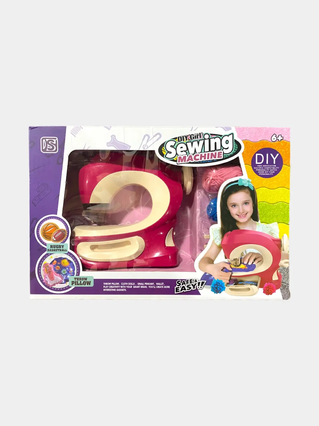 Детская швейная машина DIY Girl's Sewing Machine DS для творчества и ру
