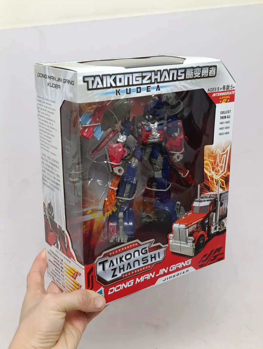 Transformer Optimus Prime robot-yuk mashinasi 5+ rivojlantiruvchi yorqin