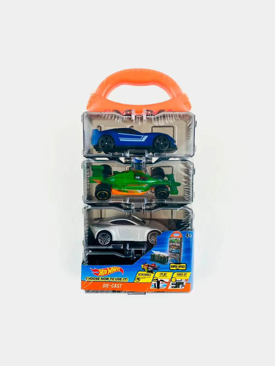 Hot Wheels 4in1 mashinalar to'plami, Plastmassa sport avtomobillari, 4 yoshdan oshgan bolalar uchun, O'g'il bolalar uchun o'yinchoqlar — 2-rasm