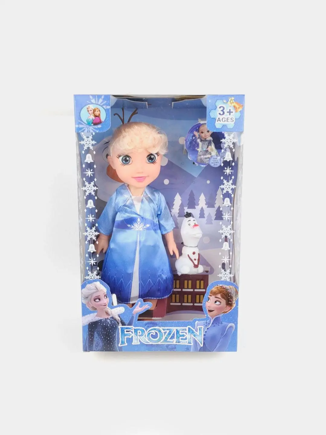 Frozen Anna qo'g'irchog'i, Chiroyli ko'ylak va soch aksessuari, 3 yoshdan qizlar uchun, Tasavvurni rivojlantirish — 2-rasm