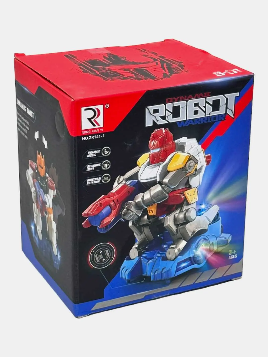 Musiqali robot, yorug'lik va ovoz effektlari, 3 yoshdan bolalar uchun, interaktiv — 2-rasm