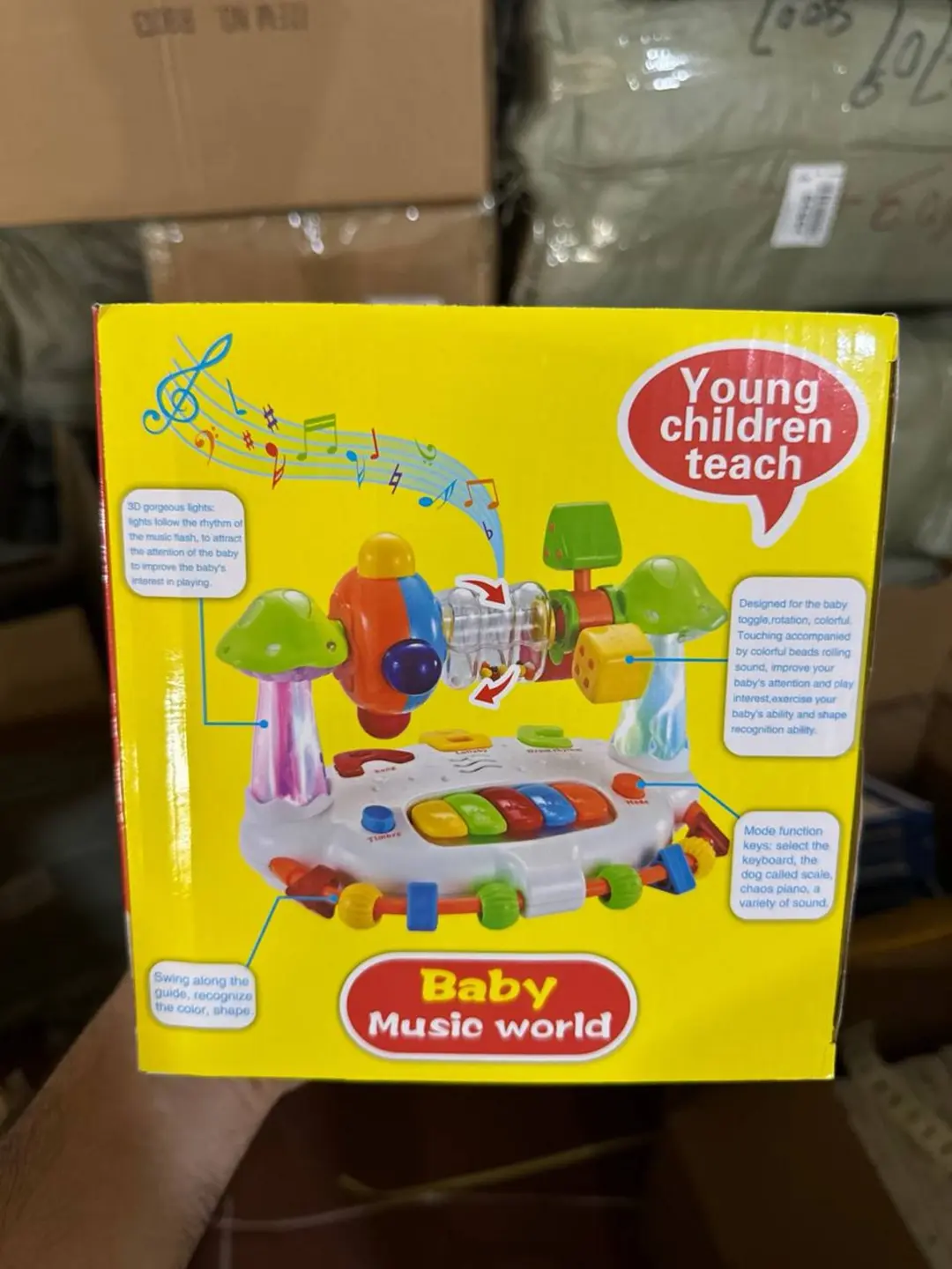 Rivojlantiruvchi musiqa stoykasi, yorug'lik va ovozli, 3 yoshdan oshgan bolalar uchun — 5-rasm