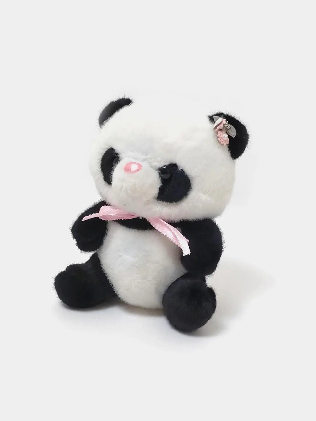 Yumshoq plush panda gul banti bilan bolalar uchun 22 sm — 2-rasm