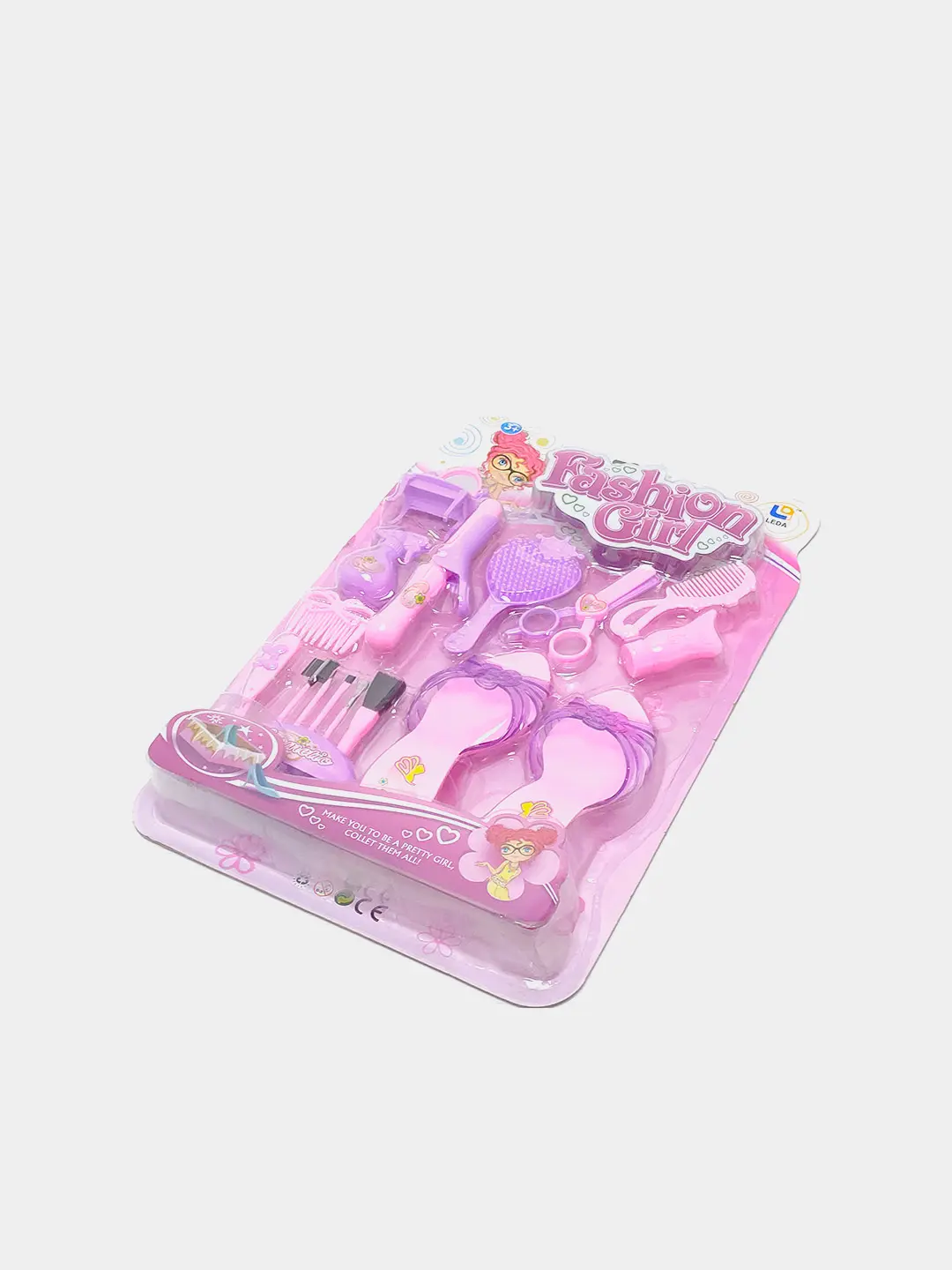 Fashion Girl LD1122 stilist to'plami, o'yinchoq tuflilar va aksessuarlar, 3+ yoshli qizlar uchun