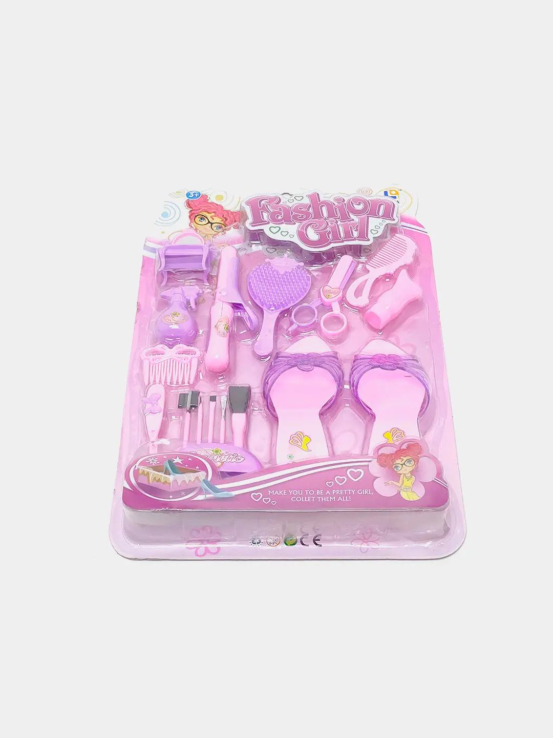 Fashion Girl LD1122 stilist to'plami, o'yinchoq tuflilar va aksessuarlar, 3+ yoshli qizlar uchun — 2-rasm