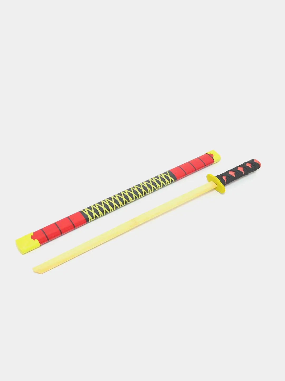 Bolalar o'yinlari uchun katana qilich Art. 14024, qizil/qora/sariq. Kodi. 10446 — 5-rasm